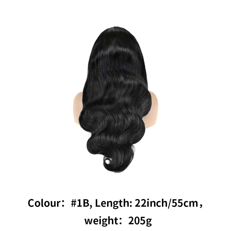 Body Wave Lace Front Wigs13x4 Transparent Lace Frontal Wig Pre Plucked with Baby Hair 150% Density Brazilian Wigs for Women
