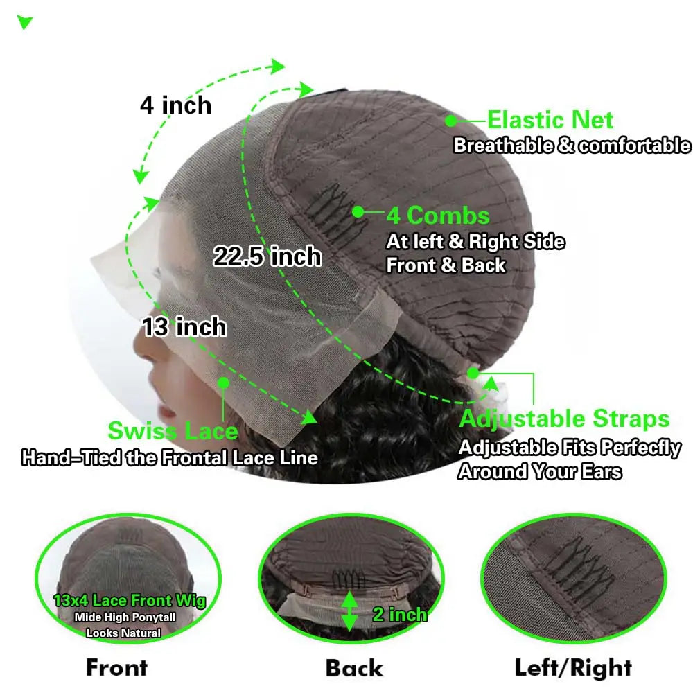 Body Wave Lace Front Wigs13x4 Transparent Lace Frontal Wig Pre Plucked with Baby Hair 150% Density Brazilian Wigs for Women