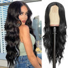 13x4 Lace Front Wavy Wig Body Wave Lace Front Wigs 150% Density Pre Plucked Black Wig Human Hair Wigs For Women