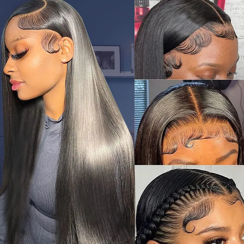 Straight Lace Front Wigs Human Hair 13x4 Lace Front Wigs For Black Women 150% Density Brazilian Human Hair Wigs