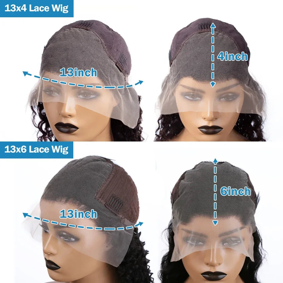 300 Density 30 40 Inch 13x6 Transparent HD Lace Frontal Body Wave Wigs Human Hair Remy 13x4 Lace Front Wig For Black Women