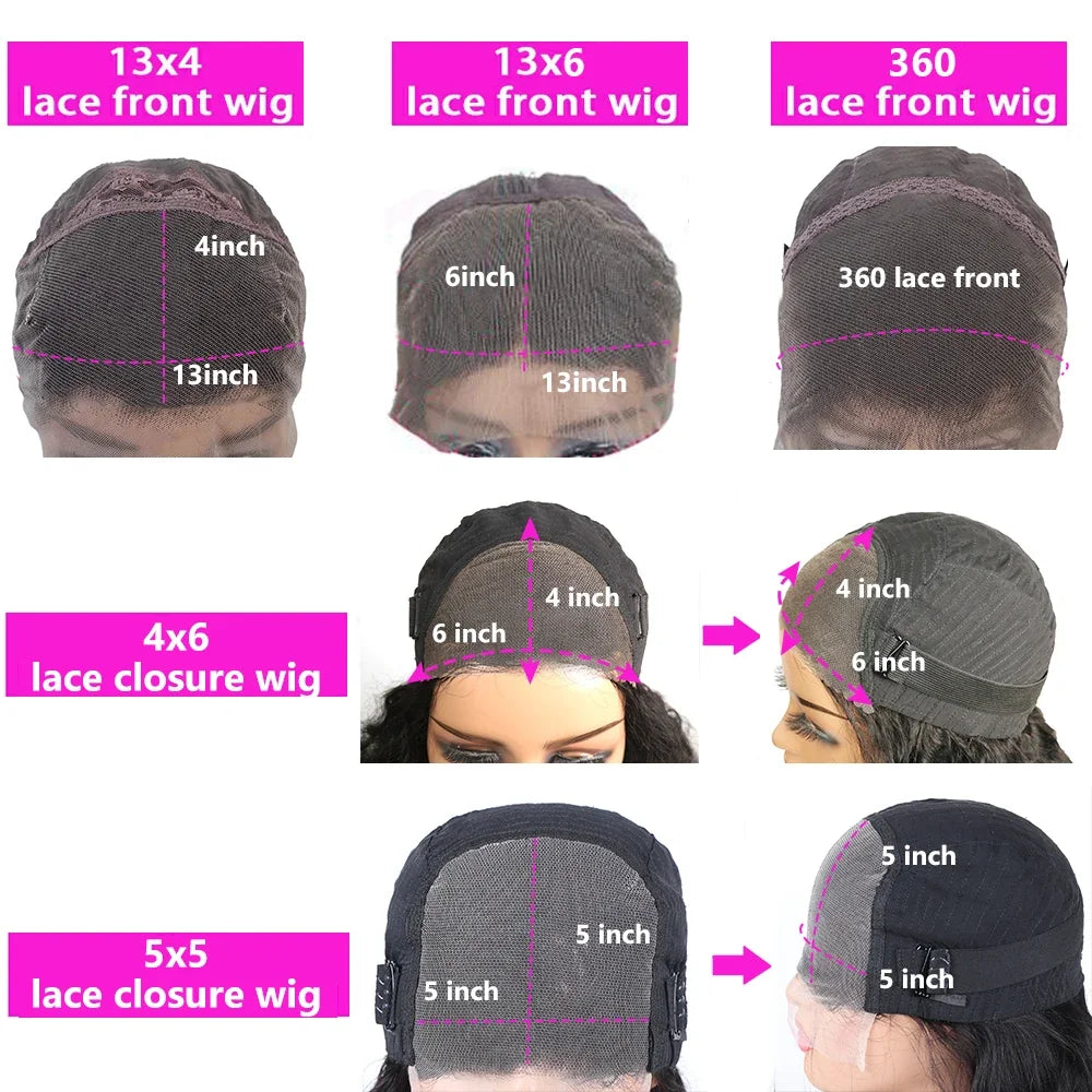 Body Wave Lace Front Wigs Human Hair 13x4 13x6 Transparent Lace Frontal Wig 180 Density Brazilian Lace Closure Wig Wholesale