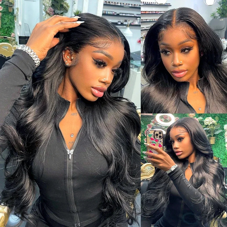 32inch 13x6 Body Wave Lace Front Wig Human Hair PrePlucked Brazilian Human Hair Lace Frontal Wigs For Women Lace Closure Wig