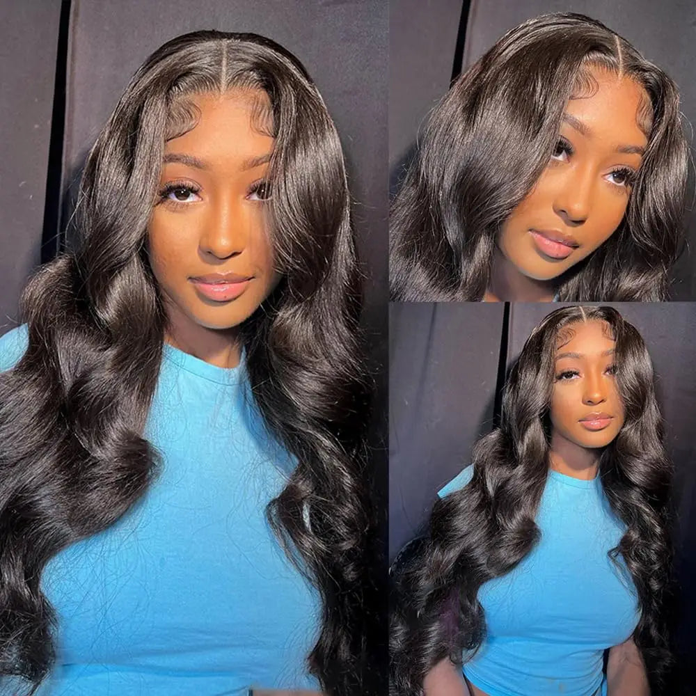 Body Wave Lace Front Wigs13x4 Transparent Lace Frontal Wig Pre Plucked with Baby Hair 150% Density Brazilian Wigs for Women