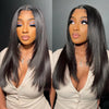 Straight Lace Front wig Human Hair Pre-painted Density 180% 13x4 HD Lace Front wig Brazilian Female Hair Black 22-30 inches