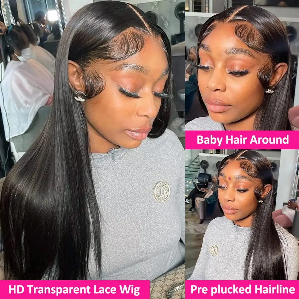 Straight Lace Front Wigs Human Hair 13x4 Lace Front Wigs For Black Women 150% Density Brazilian Human Hair Wigs
