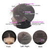 Straight Lace Front Wigs Human Hair Pre Plucked 13x4 Lace Frontal Wigs Human Hair #1B Human Hair Lace Front Wigs for Black Women