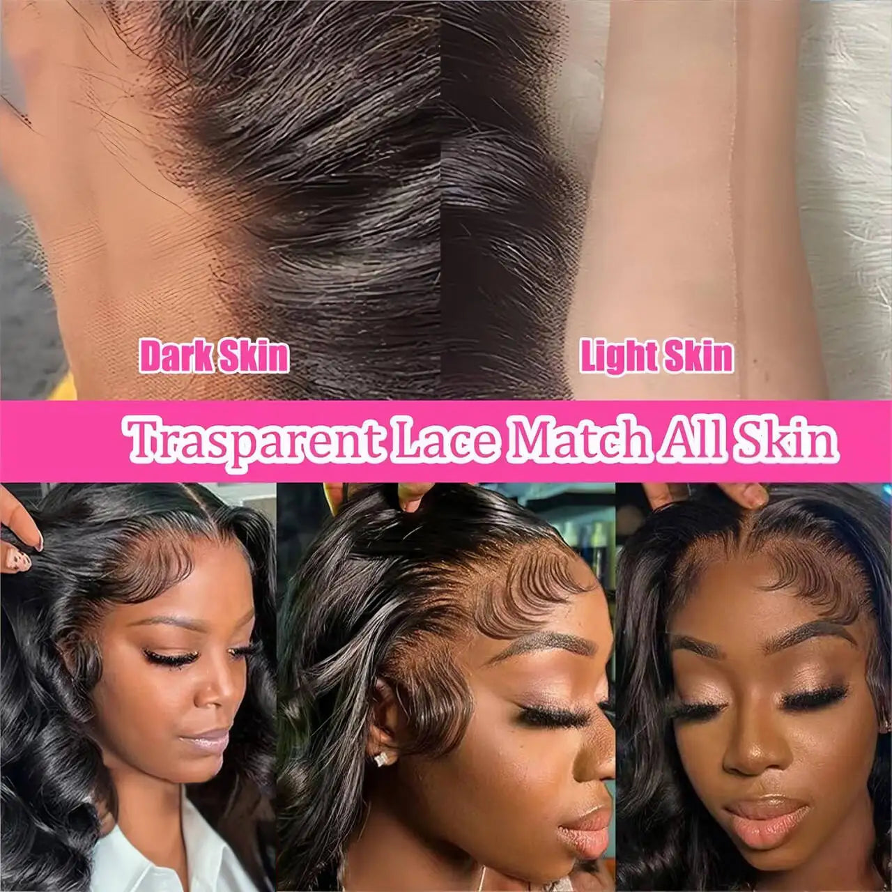 Body Wave Front Wigs Human Hair Pre Plucked 13x4 Lace Frontal Wigs Real Human Hair Wigs Natural 150% Density for Black Women