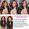 Body Wave Front Wigs Human Hair Pre Plucked 13x4 Lace Frontal Wigs Real Human Hair Wigs Natural 150% Density for Black Women