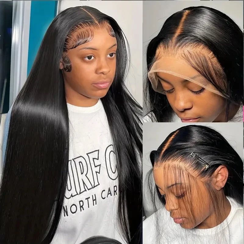 Straight Lace Front Wigs Human Hair 13x4 Hd Lace Frontal Wigs Human Hair Pre Plucked Straight Human Hair Wigs For Women With Bab