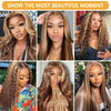 200% Density 4/27 Highlight Body Wave Wigs Glueless Preplucked Baby Hair Brazilian 13x6 Lace Frontal Wigs Human Hair For Women