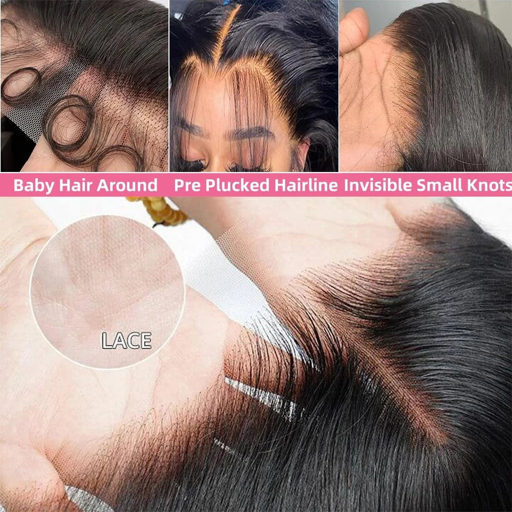 Straight Lace Front Wigs Human Hair 13x4 Lace Front Wigs For Black Women 150% Density Brazilian Human Hair Wigs