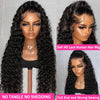 13x6 HD Transparent Deep Wave Human Hair Lace Frontal Wig 13x4 Curly Lace Front Human Hair Wigs For Black Women