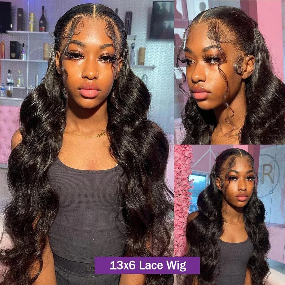 32Inch Body Wave Transparent 13x6 Lace Front Human Hair Wigs Remy Raw Indian Wavy 13x4 Lace Frontal Wig For Women Closure Wig