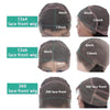 250 Density HD 13X6 Transparent Deep Water Wave Curly Human Hair Lace Frontal Wig 30 34 Inch 13X4 Lace Front Human Hair Wigs