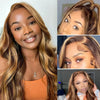 200% Density 4/27 Highlight Body Wave Wigs Glueless Preplucked Baby Hair Brazilian 13x6 Lace Frontal Wigs Human Hair For Women
