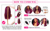 250 Density 30 40 Inch 99J Burgundy Deep Wave 13x4 Lace Front Human Hair Wig 13x6 Lace Frontal Red Curly Wigs Remy For Women