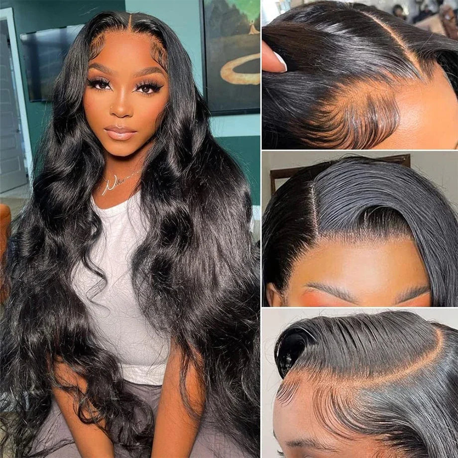 32Inch Body Wave Transparent 13x6 Lace Front Human Hair Wigs Remy Raw Indian Wavy 13x4 Lace Frontal Wig For Women Closure Wig