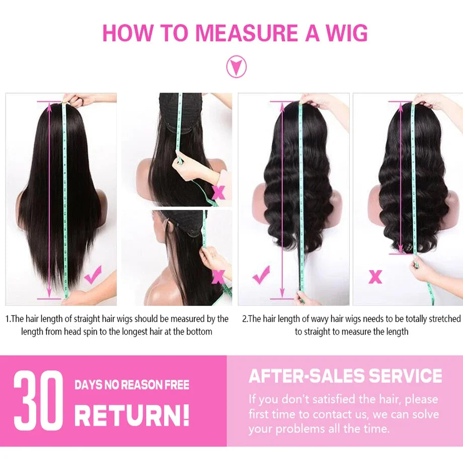 32Inch Body Wave Transparent 13x6 Lace Front Human Hair Wigs Remy Raw Indian Wavy 13x4 Lace Frontal Wig For Women Closure Wig