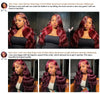99J Burgundy Body Wave Wigs Glueless Preplucked 13x4 Lace Frontal Human Hair Wigs 30Inch HD 200% Wine Red Lace Wigs For Women