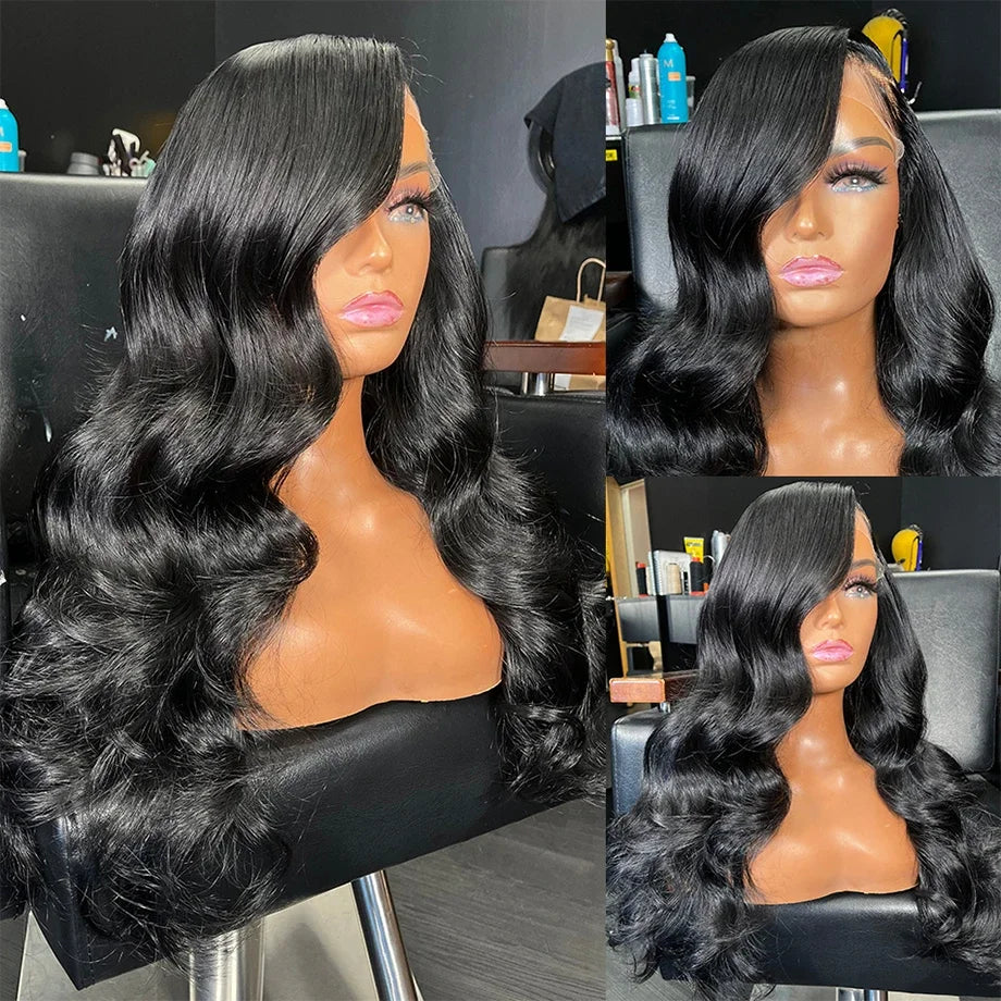 32Inch Body Wave Transparent 13x6 Lace Front Human Hair Wigs Remy Raw Indian Wavy 13x4 Lace Frontal Wig For Women Closure Wig